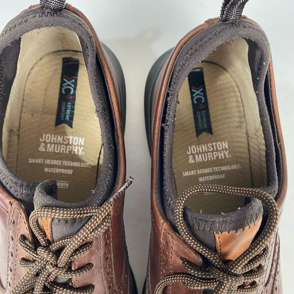 Johnston & Murphy XC4 Lancer Wingtip Shoe Size 9 M Brown Casual Waterproof - Picture 13 of 14